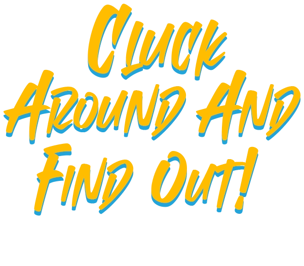 Captivating head line to promote Cocky Rooster Franchise strong statement "Cluck around and fin out why we're cocky"